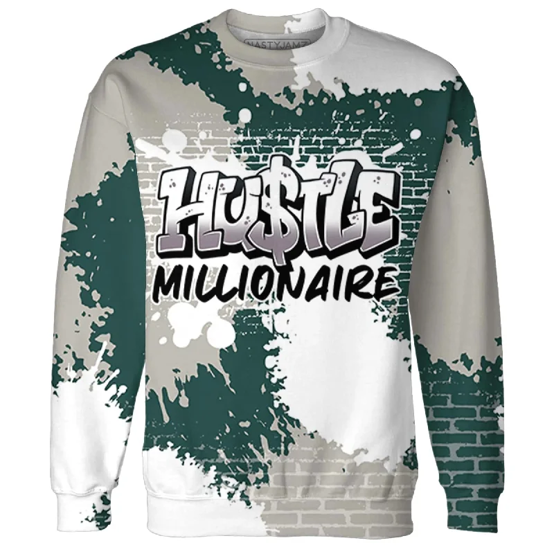 Versatile Unisex Layering Pieces Budget-Friendly Fashion NastyJamz Oxidized Green 4s Sweatshirt Match Hustle Millionaire All-Over Print Versatile Unisex Layering Pieces Budget-Friendly Fashion NastyJamz Oxidized Green 4s Sweatshirt Match Hustle Millionaire All-Over Print