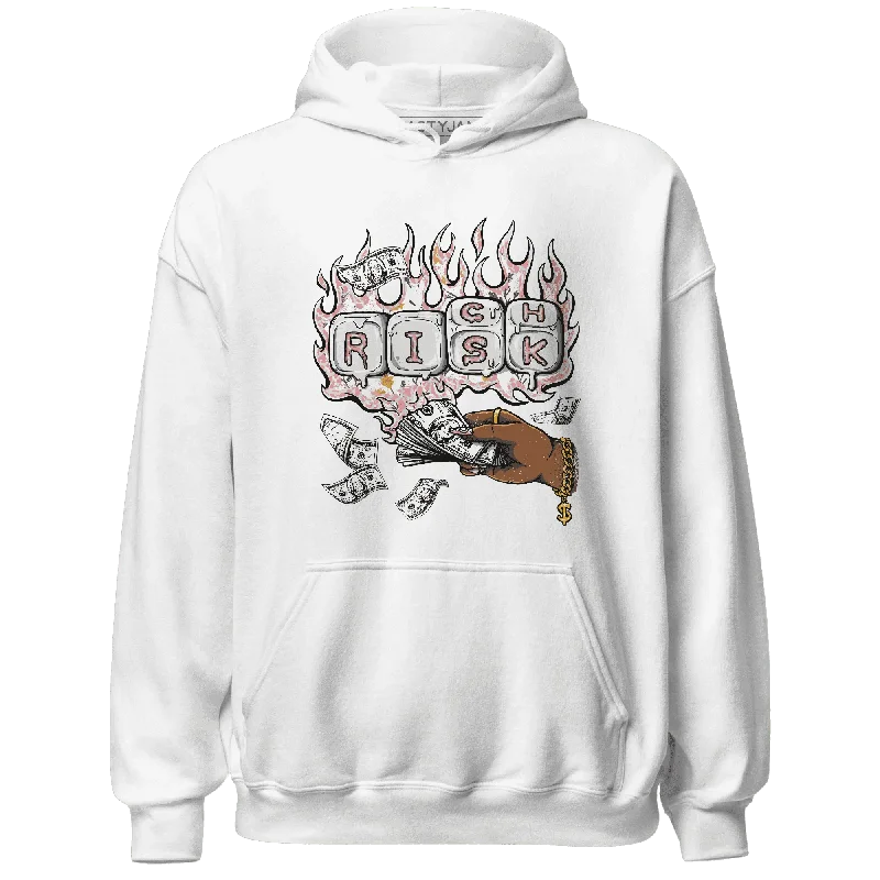 Trendy Unisex Valentine's Special NastyJamz Red Stardust 3s Hoodie Match Rich Or Risk