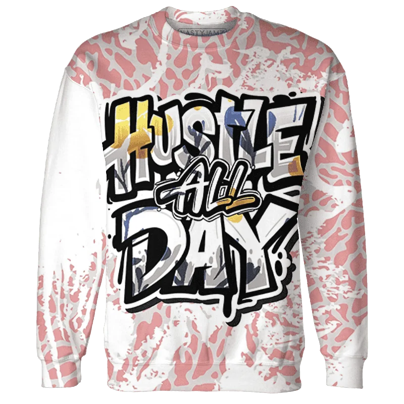 Chic And Casual Unisex Fashion Trends Street Style Discounts NastyJamz Red Stardust 3s Sweatshirt Match Hustle All Day All-Over Print Chic And Casual Unisex Fashion Trends Street Style Discounts NastyJamz Red Stardust 3s Sweatshirt Match Hustle All Day All-Over Print