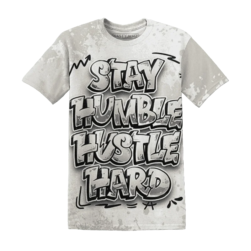 Trendy Unisex Elevated Casual Discounts NastyJamz SE Sail 5s T-Shirt Match Stay Humble Hustle Hard All-Over Print