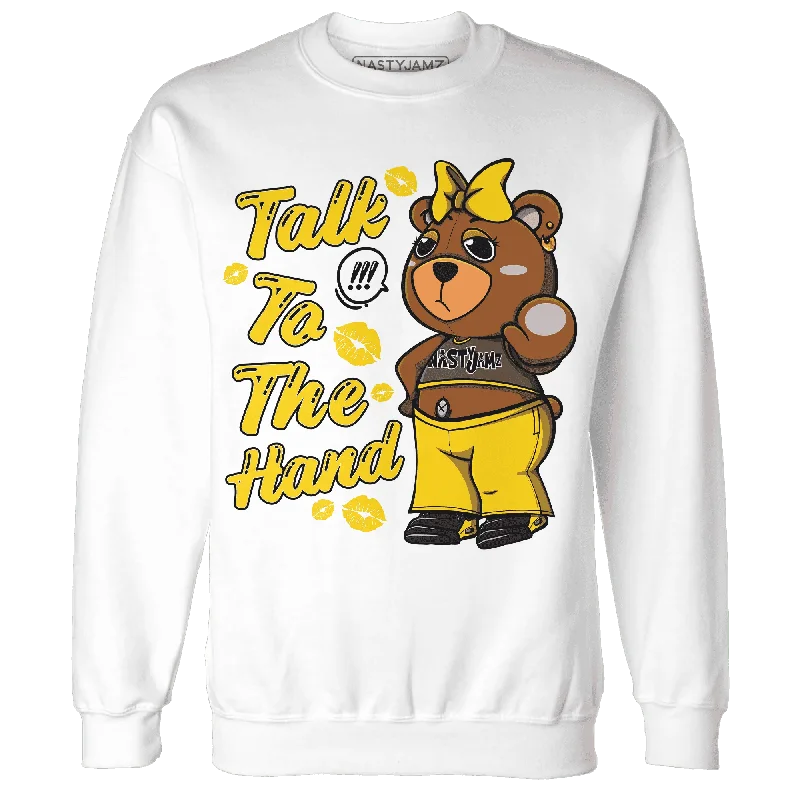 Casual And Trendy Unisex Fashion Staples Valentine's Special NastyJamz Thunder 4s Sweatshirt Match Talk To The Hand BERNIE Casual And Trendy Unisex Fashion Staples Valentine's Special NastyJamz Thunder 4s Sweatshirt Match Talk To The Hand BERNIE