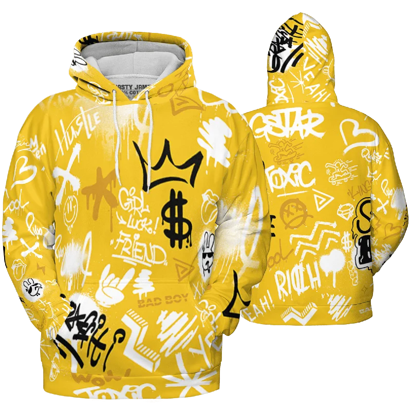 Stylish Unisex Outfit Ideas Shop The Hottest Deals NastyJamz Yellow Ochre 6s Hoodie Match Graffiti King Doodle Style All-Over Print Stylish Unisex Outfit Ideas Shop The Hottest Deals NastyJamz Yellow Ochre 6s Hoodie Match Graffiti King Doodle Style All-Over Print
