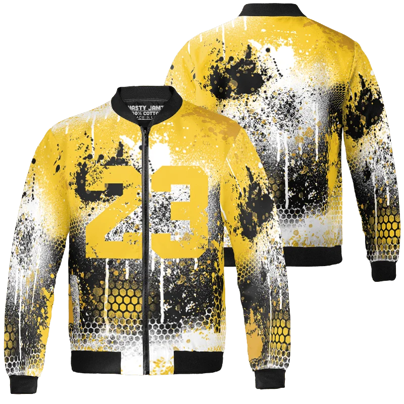 Casual And Trendy Unisex Fashion Staples Daily Deals NastyJamz Yellow Ochre 6s Jacket Match 23 Painted Graffiti All-Over Print Casual And Trendy Unisex Fashion Staples Daily Deals NastyJamz Yellow Ochre 6s Jacket Match 23 Painted Graffiti All-Over Print