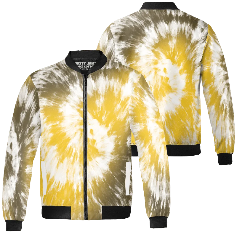 Contemporary Gender-Free Clothing Styles Minimalist Fashion Sale NastyJamz Yellow Ochre 6s Jacket Match Tye Dye Spiral All-Over Print Contemporary Gender-Free Clothing Styles Minimalist Fashion Sale NastyJamz Yellow Ochre 6s Jacket Match Tye Dye Spiral All-Over Print