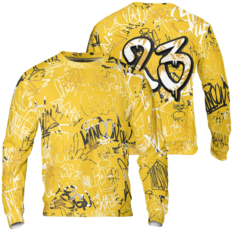Versatile Clothing For All Genders Crazy Price Slashing NastyJamz Yellow Ochre 6s Sweatshirt Match 23 Hiphop Graffiti Pattern All-Over Print Versatile Clothing For All Genders Crazy Price Slashing NastyJamz Yellow Ochre 6s Sweatshirt Match 23 Hiphop Graffiti Pattern All-Over Print