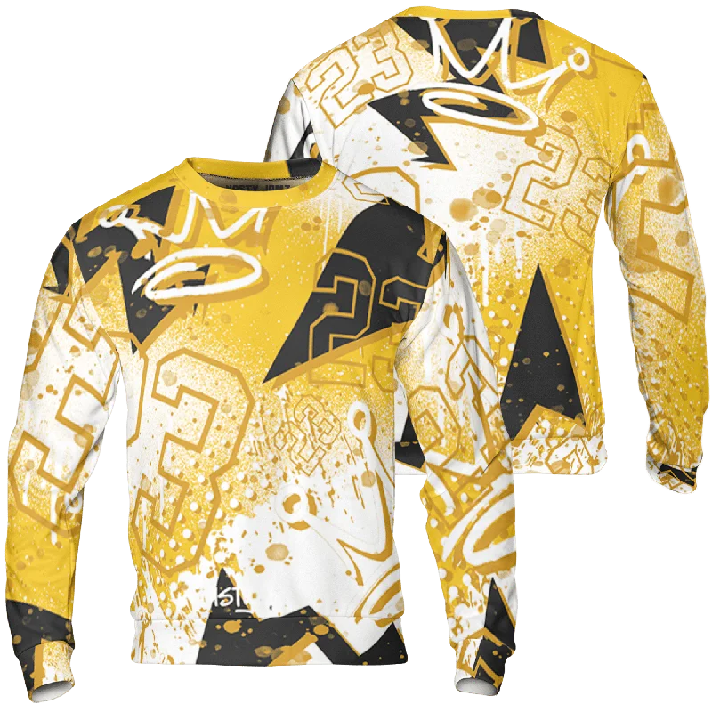 Functional And Stylish Unisex Wear Unbeatable Deals NastyJamz Yellow Ochre 6s Sweatshirt Match 23 King Zigzag All-Over Print Functional And Stylish Unisex Wear Unbeatable Deals NastyJamz Yellow Ochre 6s Sweatshirt Match 23 King Zigzag All-Over Print