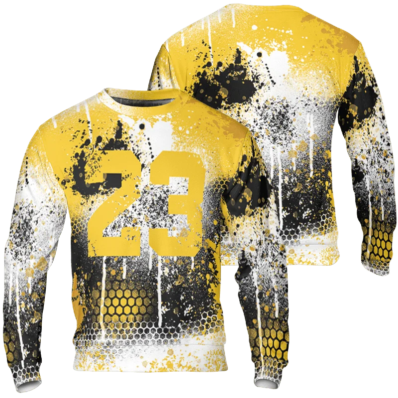 Chic And Contemporary Unisex Clothing Choices Unbeatable Prices NastyJamz Yellow Ochre 6s Sweatshirt Match 23 Painted Graffiti All-Over Print Chic And Contemporary Unisex Clothing Choices Unbeatable Prices NastyJamz Yellow Ochre 6s Sweatshirt Match 23 Painted Graffiti All-Over Print