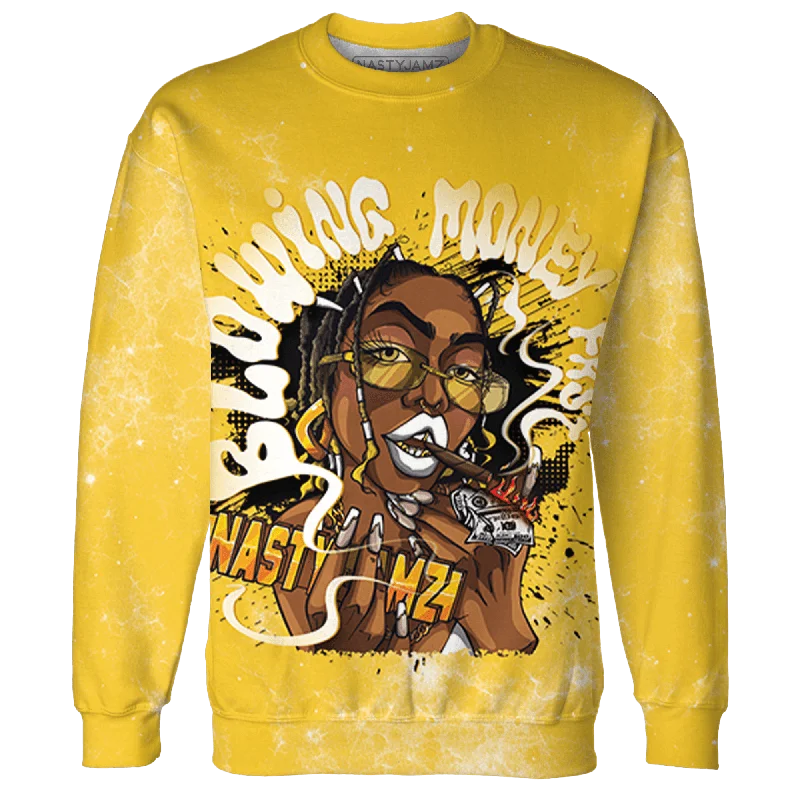 Oversized Unisex Apparel For Effortless Style Vintage-Inspired Style Offers NastyJamz Yellow Ochre 6s Sweatshirt Match Blowing Money Fast Girl All-Over Print Oversized Unisex Apparel For Effortless Style Vintage-Inspired Style Offers NastyJamz Yellow Ochre 6s Sweatshirt Match Blowing Money Fast Girl All-Over Print