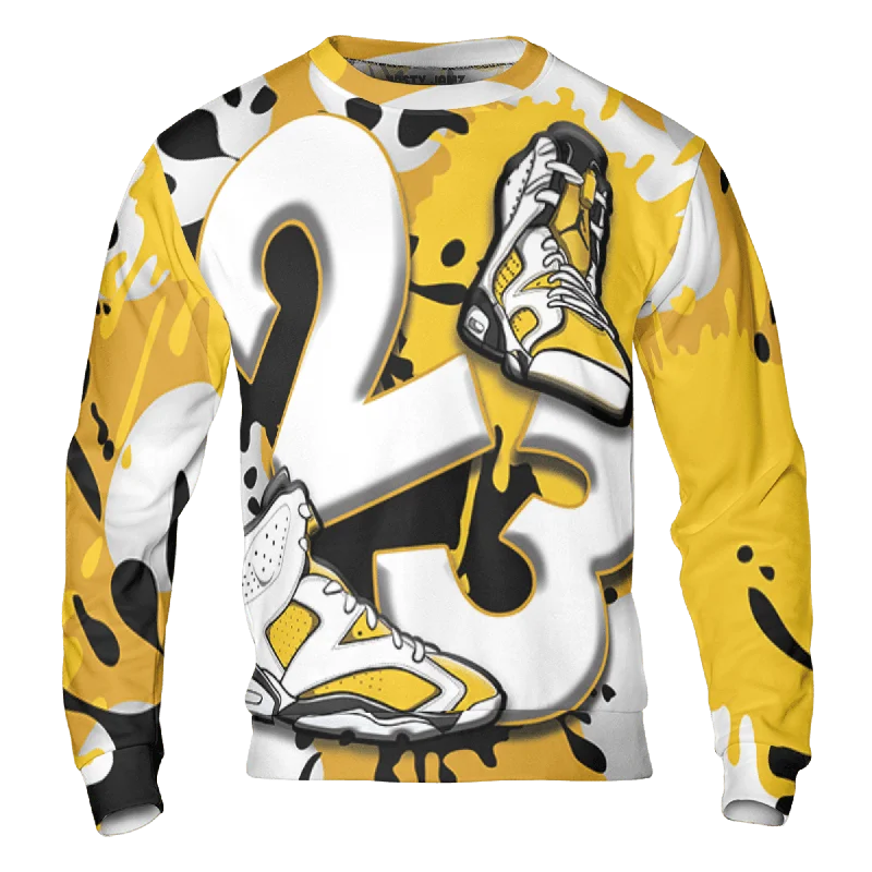 Lightweight And Breathable Unisex Wear Classic Chic Deals NastyJamz Yellow Ochre 6s Sweatshirt Match Number 23 Paint White Monochrome Ball All-Over Print Lightweight And Breathable Unisex Wear Classic Chic Deals NastyJamz Yellow Ochre 6s Sweatshirt Match Number 23 Paint White Monochrome Ball All-Over Print