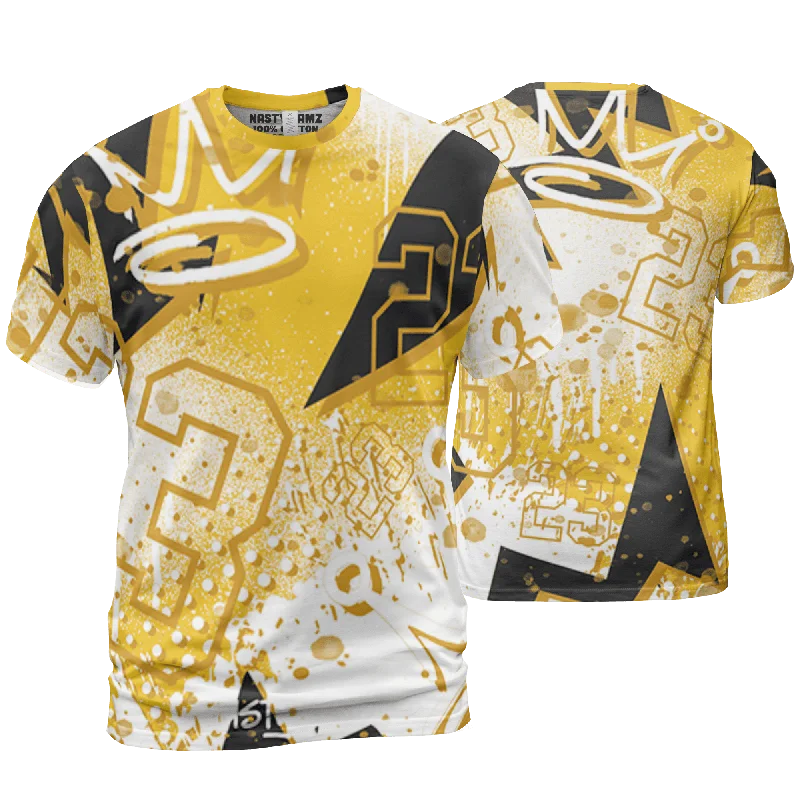 Lightweight And Breathable Unisex Wear Must Haves NastyJamz Yellow Ochre 6s T Shirt Match 23 King Zigzag All-Over Print Lightweight And Breathable Unisex Wear Must Haves NastyJamz Yellow Ochre 6s T Shirt Match 23 King Zigzag All-Over Print