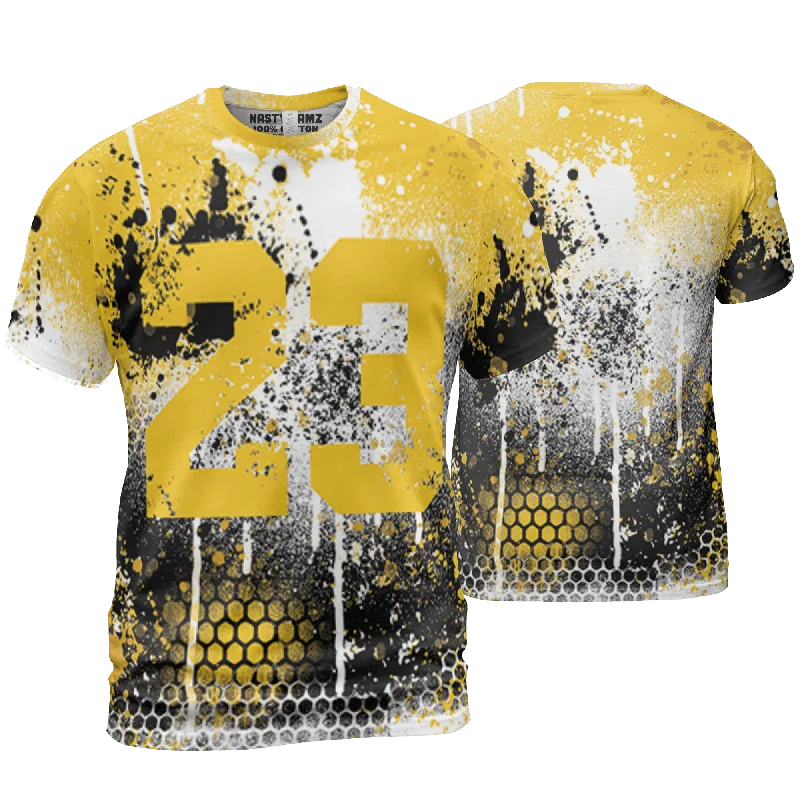 Unisex Everyday Fashion Essentials Luxury Fashion Discounts NastyJamz Yellow Ochre 6s T Shirt Match 23 Painted Graffiti All-Over Print Unisex Everyday Fashion Essentials Luxury Fashion Discounts NastyJamz Yellow Ochre 6s T Shirt Match 23 Painted Graffiti All-Over Print