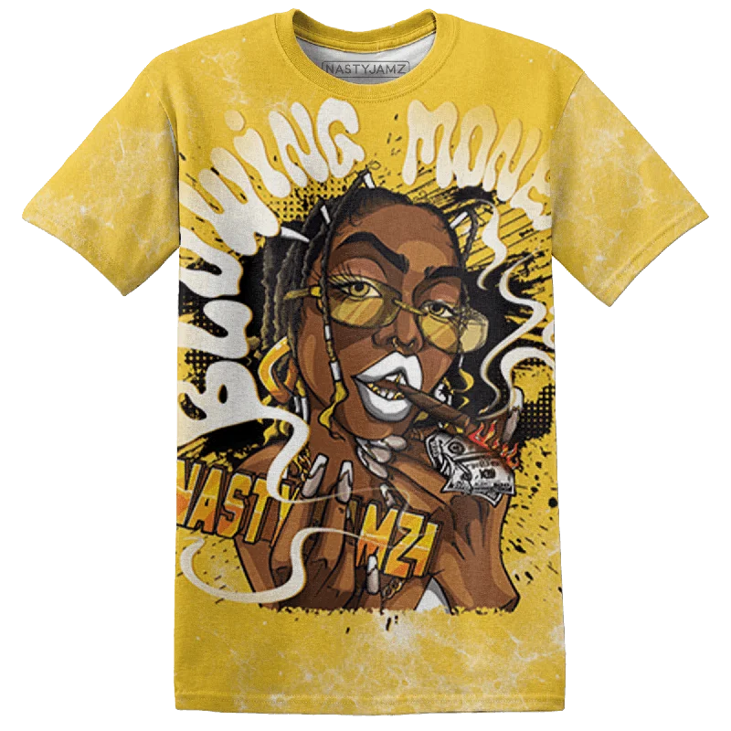 Sustainable Gender-Neutral Apparel Chic Style Discounts NastyJamz Yellow Ochre 6s T-Shirt Match Blowing Money Fast Girl All-Over Print Sustainable Gender-Neutral Apparel Chic Style Discounts NastyJamz Yellow Ochre 6s T-Shirt Match Blowing Money Fast Girl All-Over Print