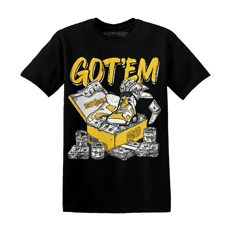 Gender-Neutral Clothing Styles Fashion Forward, Function First NastyJamz Yellow Ochre 6s T-Shirt Match Dollar Sneaker Box