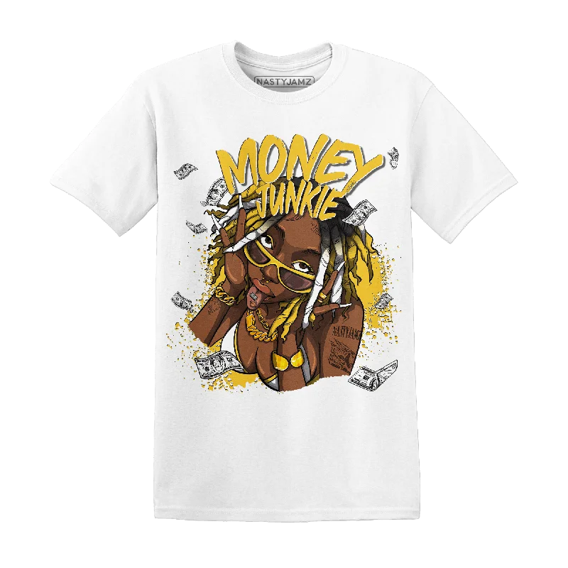 Sustainable Gender-Neutral Apparel Playful Fashion Offers NastyJamz Yellow Ochre 6s T-Shirt Match Money Junkie Sustainable Gender-Neutral Apparel Playful Fashion Offers NastyJamz Yellow Ochre 6s T-Shirt Match Money Junkie