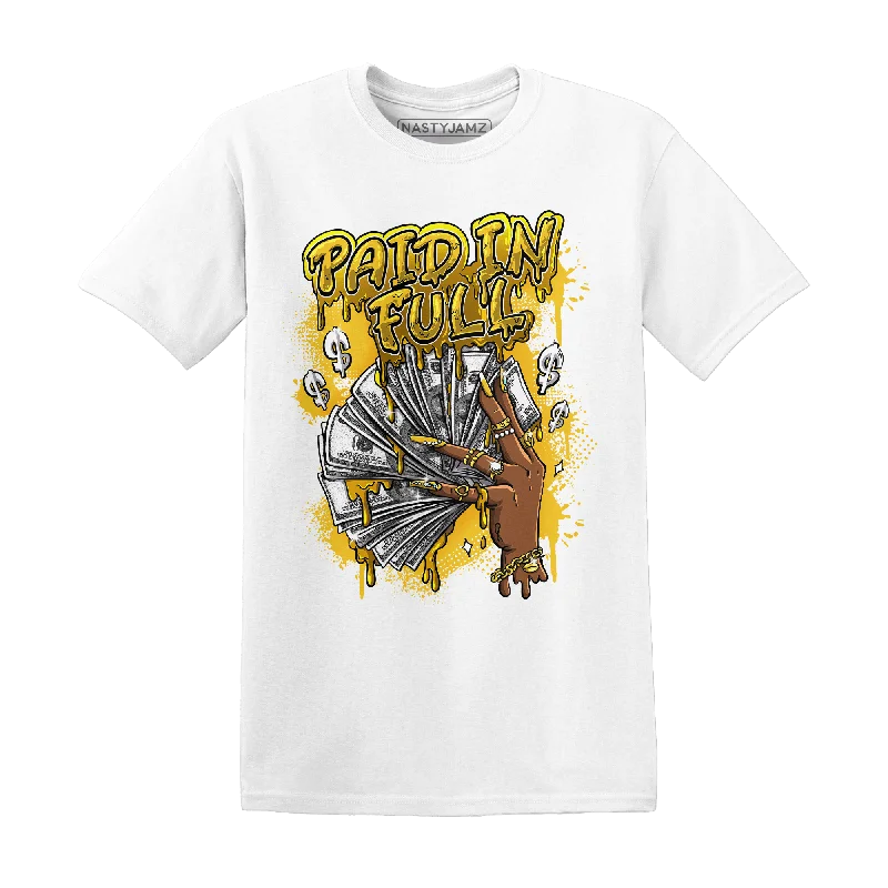 Unisex Casual Wear For All Seasons Discount Extravaganza NastyJamz Yellow Ochre 6s T-Shirt Match Paid In Full Unisex Casual Wear For All Seasons Discount Extravaganza NastyJamz Yellow Ochre 6s T-Shirt Match Paid In Full