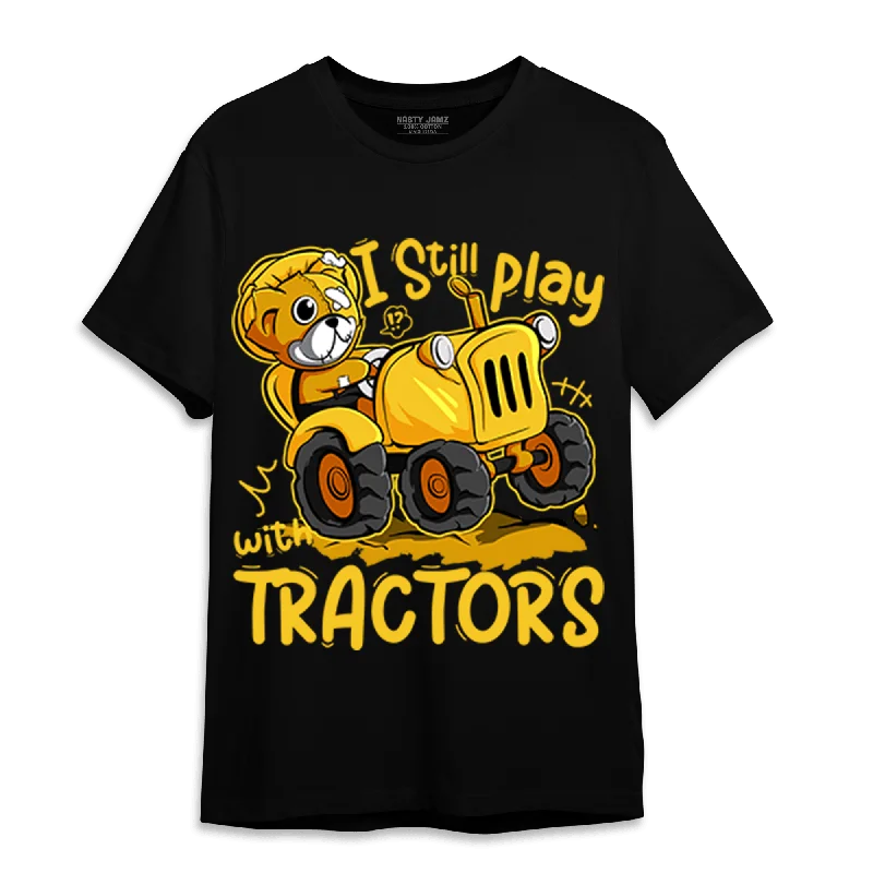 Chic And Casual Unisex Fashion Trends Chic Trends Unveiled NastyJamz Yellow Ochre 6s T-Shirt Match Play With Tractors BER