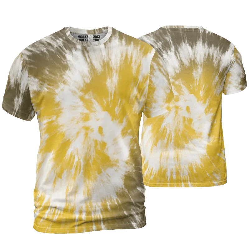 Everyday Wear For Men And Women Stylish Deals NastyJamz Yellow Ochre 6s T Shirt Match Tye Dye Spiral All-Over Print Everyday Wear For Men And Women Stylish Deals NastyJamz Yellow Ochre 6s T Shirt Match Tye Dye Spiral All-Over Print