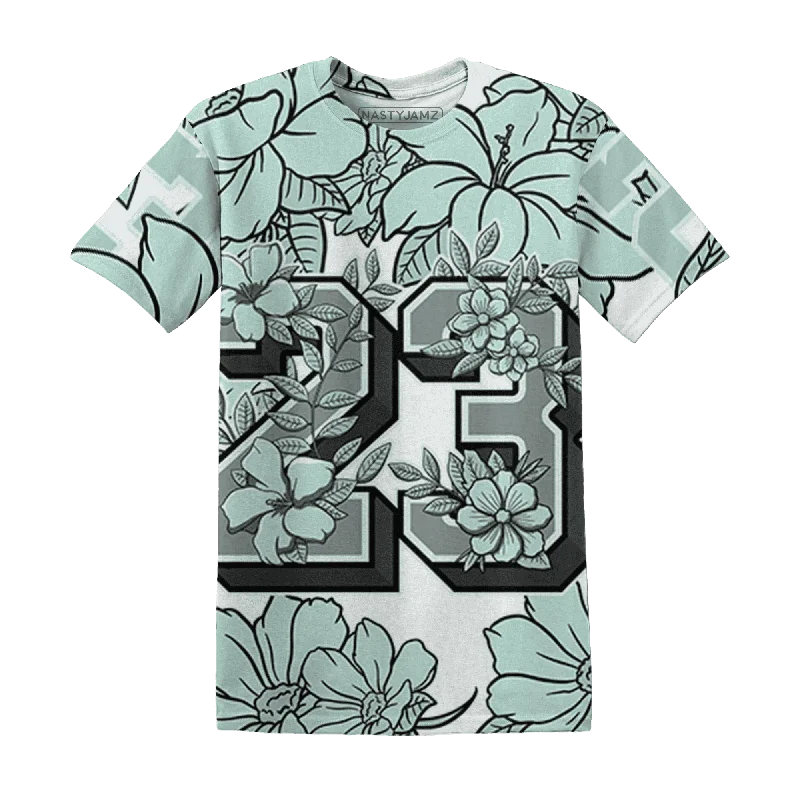 Minimalist Unisex Fashion Essentials NastyJamz AF 1 Low Jade Ice White T-Shirt Match 23 Floral Flower All-Over Print Minimalist Unisex Fashion Essentials NastyJamz AF 1 Low Jade Ice White T-Shirt Match 23 Floral Flower All-Over Print