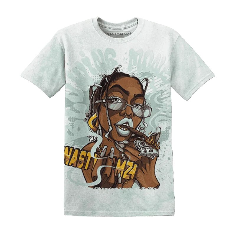 Gender-Neutral Clothing Styles NastyJamz AF 1 Low Jade Ice White T-Shirt Match Blowing Money Fast Girl All-Over Print
