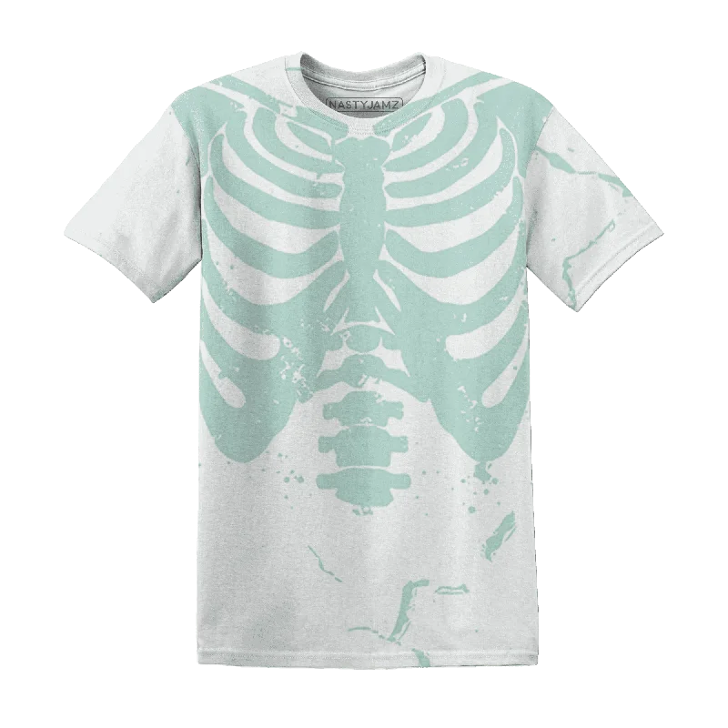 Gender-Neutral Trendy Clothing Styles NastyJamz AF 1 Low Jade Ice White T-Shirt Match Skeleton Y2k All-Over Print Gender-Neutral Trendy Clothing Styles NastyJamz AF 1 Low Jade Ice White T-Shirt Match Skeleton Y2k All-Over Print
