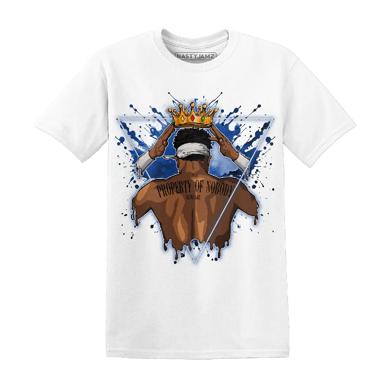 Oversized And Relaxed Unisex Fashion Polished Style Deals NastyJamz Air Max 1 86 Royal T-Shirt Match Property Of Nobody