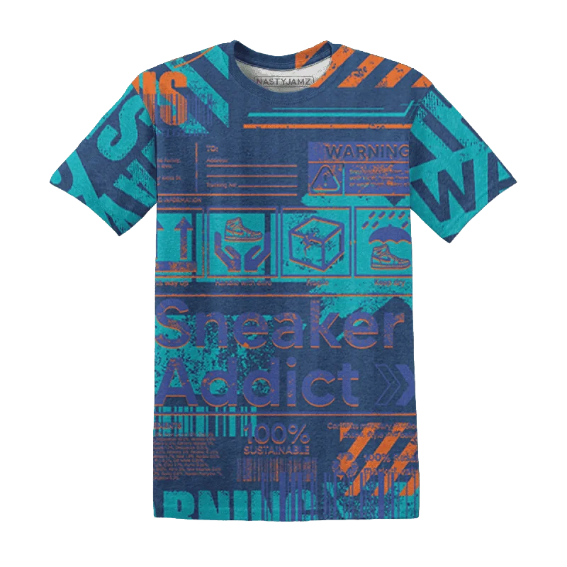 Gender-Neutral Trendy Clothing Styles NastyJamz AM Plus Drift Midnight Navy Total Orange Dusty Cactus T-Shirt Match Sneaker Addict Warning All-Over Print Gender-Neutral Trendy Clothing Styles NastyJamz AM Plus Drift Midnight Navy Total Orange Dusty Cactus T-Shirt Match Sneaker Addict Warning All-Over Print