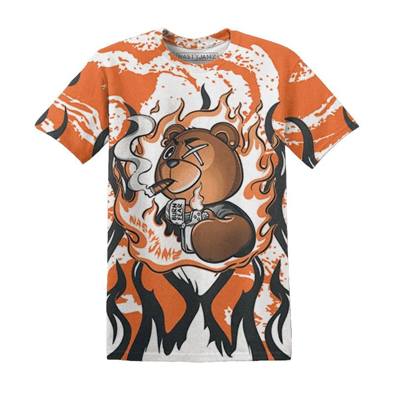 Effortless And Modern Unisex Dressing NastyJamz AM TW White Orange T-Shirt Match BER Burn Fear All-Over Print Effortless And Modern Unisex Dressing NastyJamz AM TW White Orange T-Shirt Match BER Burn Fear All-Over Print