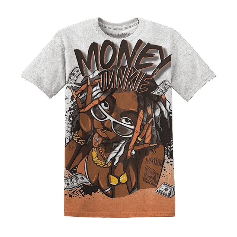 Gender-Neutral Clothing Styles NastyJamz AM TW White Orange T-Shirt Match Money Junkie All-Over Print Gender-Neutral Clothing Styles NastyJamz AM TW White Orange T-Shirt Match Money Junkie All-Over Print
