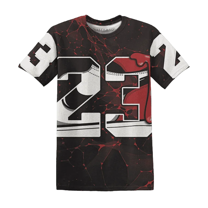 Functional And Stylish Unisex Wear Black Toe Reimagined Red White 1s NastyJamz T-Shirt Match 23 Sneaker All-Over Print Functional And Stylish Unisex Wear Black Toe Reimagined Red White 1s NastyJamz T-Shirt Match 23 Sneaker All-Over Print