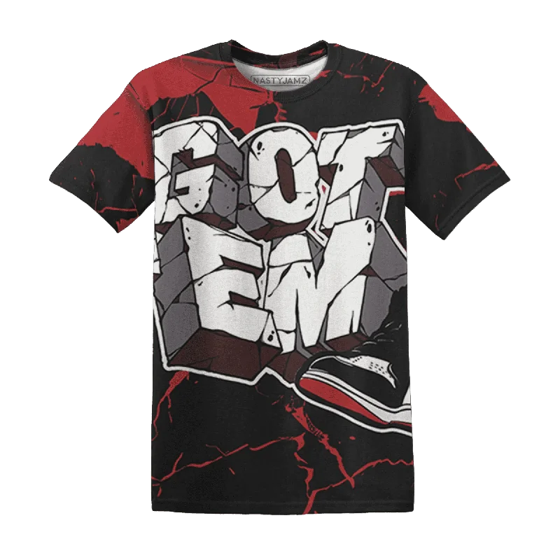 Comfortable Unisex Streetwear Black Toe Reimagined Red White 1s NastyJamz T-Shirt Match Got Em All-Over Print