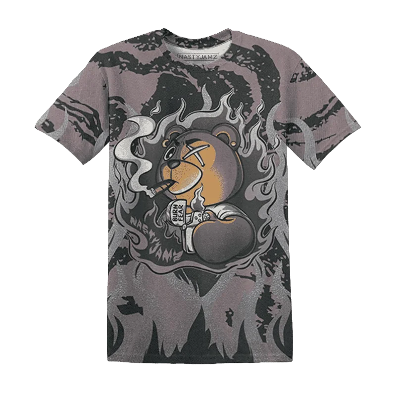 Contemporary Gender-Free Clothing Styles NastyJamz Black Violet Ore 3s T-Shirt Match BER Burn Fear All-Over Print Contemporary Gender-Free Clothing Styles NastyJamz Black Violet Ore 3s T-Shirt Match BER Burn Fear All-Over Print