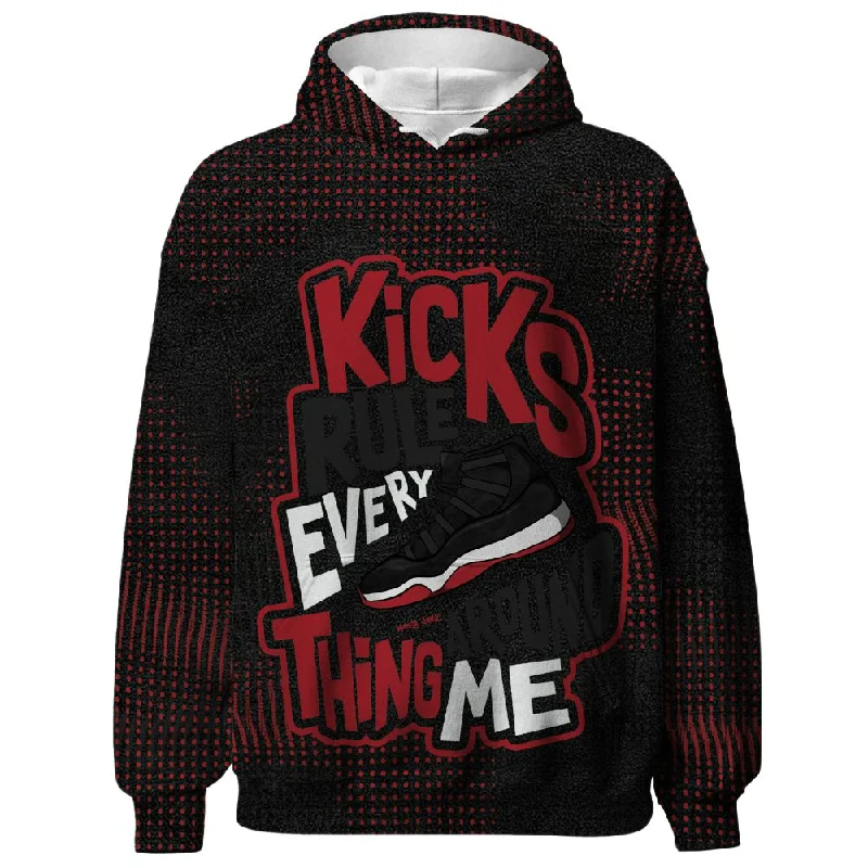 Sleek And Stylish Unisex Outerwear Mega Sales Bred Velvet 11s NastyJamz Hoodie Match Kicks Rule All-Over Print Sleek And Stylish Unisex Outerwear Mega Sales Bred Velvet 11s NastyJamz Hoodie Match Kicks Rule All-Over Print