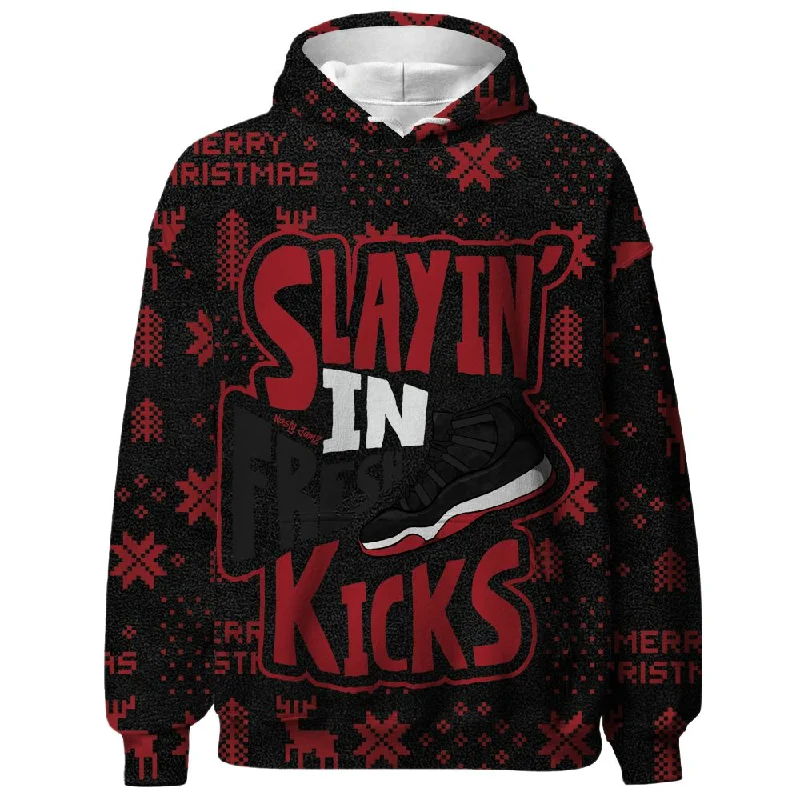 Gender-Neutral Trendy Clothing Styles Luxury Casual Deals Bred Velvet 11s NastyJamz Hoodie Match Slayin Kicks All-Over Print Gender-Neutral Trendy Clothing Styles Luxury Casual Deals Bred Velvet 11s NastyJamz Hoodie Match Slayin Kicks All-Over Print