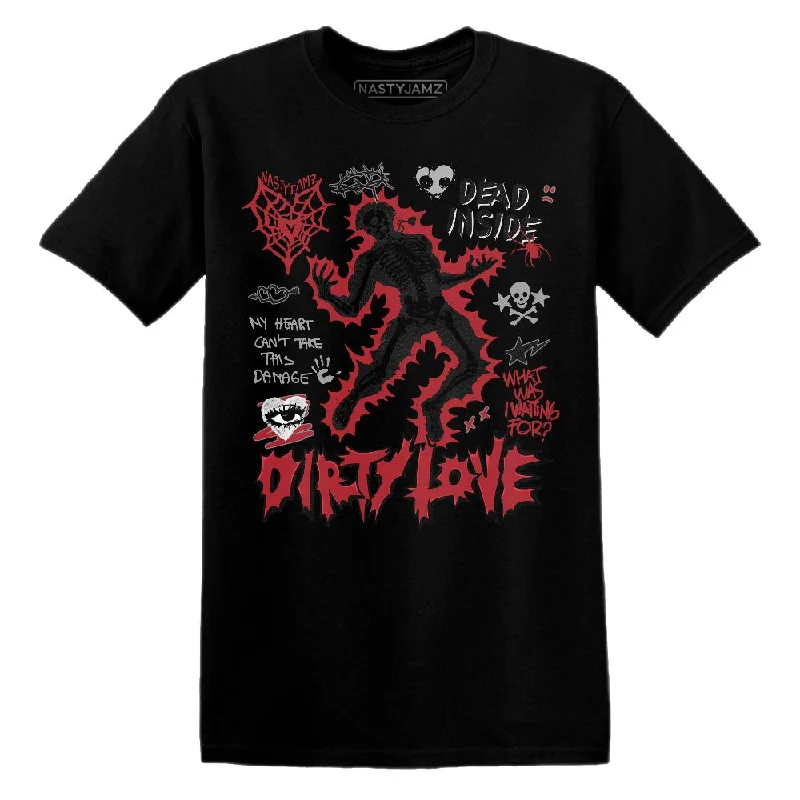 Sustainable Gender-Neutral Apparel Relaxed Style Bred Velvet 11s NastyJamz T-Shirt Match Dirty Love Skull Sustainable Gender-Neutral Apparel Relaxed Style Bred Velvet 11s NastyJamz T-Shirt Match Dirty Love Skull