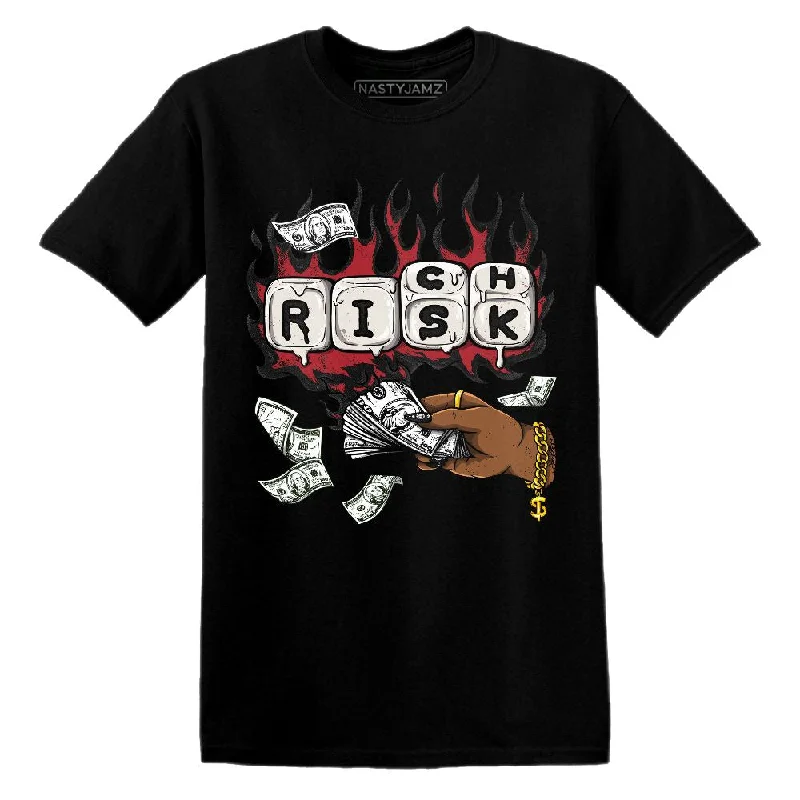 Urban Unisex Fashion Outfits Contemporary Chic Promotions Bred Velvet 11s NastyJamz T-Shirt Match Rich Or Risk Urban Unisex Fashion Outfits Contemporary Chic Promotions Bred Velvet 11s NastyJamz T-Shirt Match Rich Or Risk