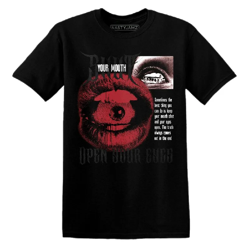 Relaxed-Fit Unisex Clothing Options Sleek Style Discounts Bred Velvet 11s NastyJamz T-Shirt Match Shut Your Mouth Relaxed-Fit Unisex Clothing Options Sleek Style Discounts Bred Velvet 11s NastyJamz T-Shirt Match Shut Your Mouth