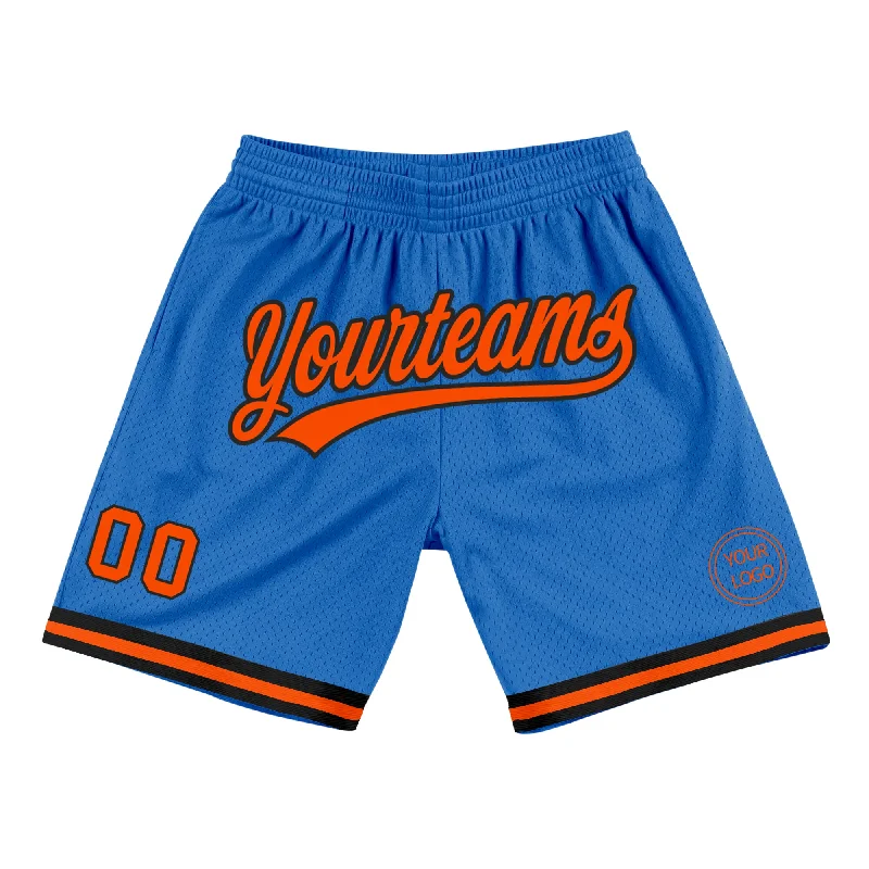 Oversized Unisex Fashion Pieces Retro Style Promotions Custom Blue Orange-Black Authentic Throwback Basketball Shorts Oversized Unisex Fashion Pieces Retro Style Promotions Custom Blue Orange-Black Authentic Throwback Basketball Shorts