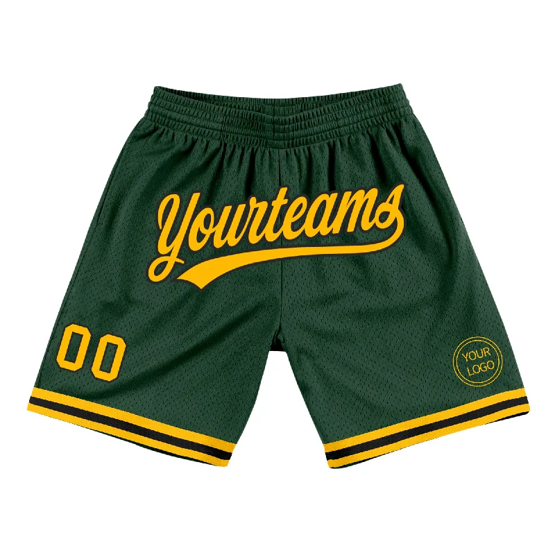 Fashion-Forward Gender-Neutral Outfit Ideas Exclusive Designer Style Deals Custom Hunter Green Gold-Black Authentic Throwback Basketball Shorts Fashion-Forward Gender-Neutral Outfit Ideas Exclusive Designer Style Deals Custom Hunter Green Gold-Black Authentic Throwback Basketball Shorts