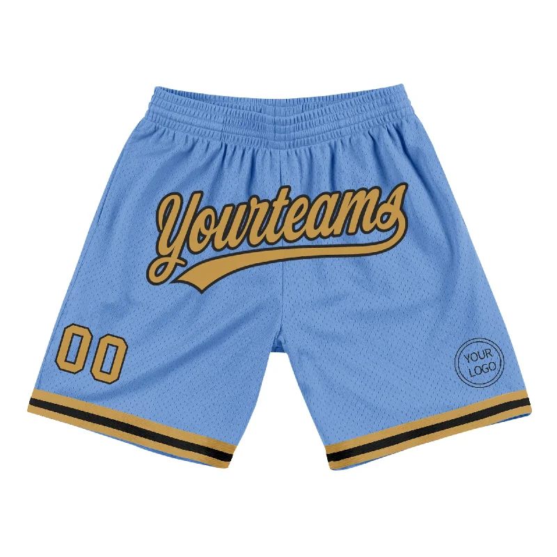 Sustainable Gender-Neutral Apparel Shop Sales Custom Light Blue Old Gold-Black Authentic Throwback Basketball Shorts Sustainable Gender-Neutral Apparel Shop Sales Custom Light Blue Old Gold-Black Authentic Throwback Basketball Shorts