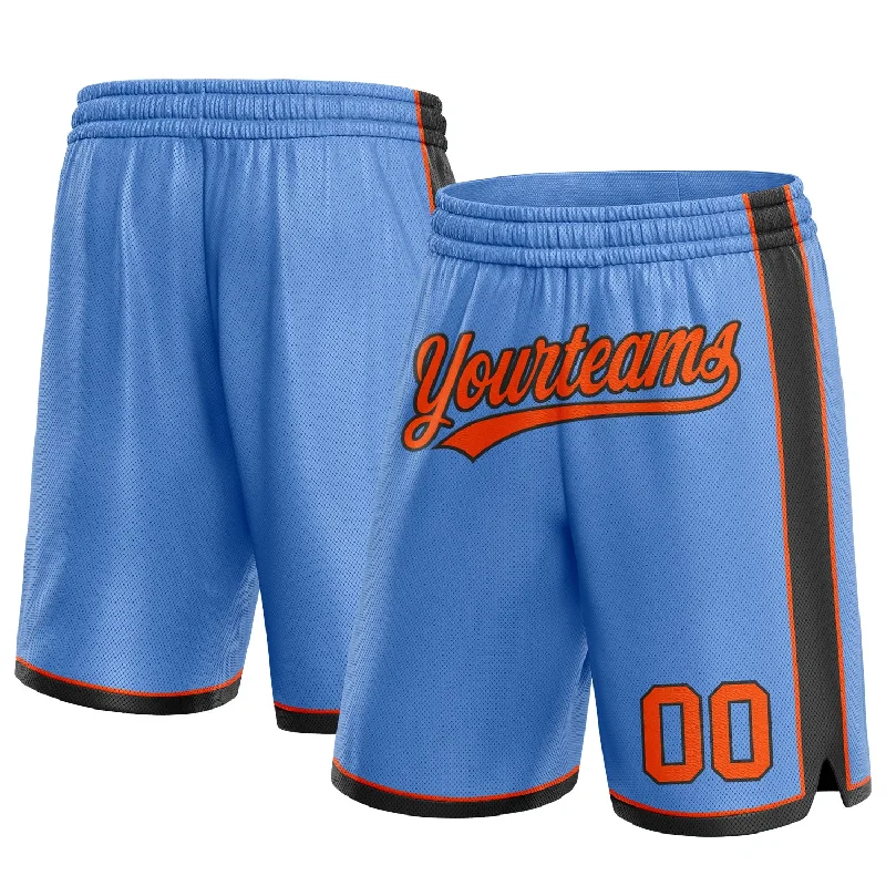 Gender-Neutral Fashion For Everyday Style Vintage Style Deals Custom Light Blue Orange-Black Authentic Basketball Shorts Gender-Neutral Fashion For Everyday Style Vintage Style Deals Custom Light Blue Orange-Black Authentic Basketball Shorts