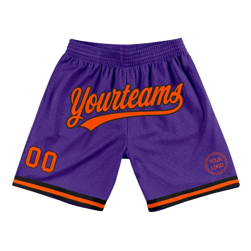 High-Quality Unisex Basics For All Occasions The Good Stuff Custom Purple Orange-Black Authentic Throwback Basketball Shorts High-Quality Unisex Basics For All Occasions The Good Stuff Custom Purple Orange-Black Authentic Throwback Basketball Shorts