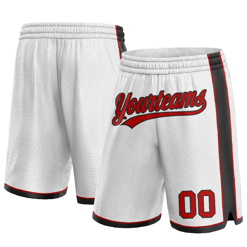 Unisex Everyday Fashion Essentials Shop Sale Items Custom White Red-Black Authentic Basketball Shorts Unisex Everyday Fashion Essentials Shop Sale Items Custom White Red-Black Authentic Basketball Shorts