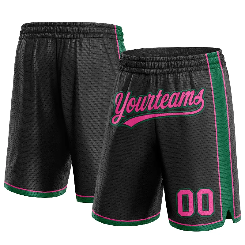 Bold And Trendy Gender-Neutral Outfits Seasonal Clearance Custom Black Pink-Kelly Green Authentic Basketball Shorts Bold And Trendy Gender-Neutral Outfits Seasonal Clearance Custom Black Pink-Kelly Green Authentic Basketball Shorts