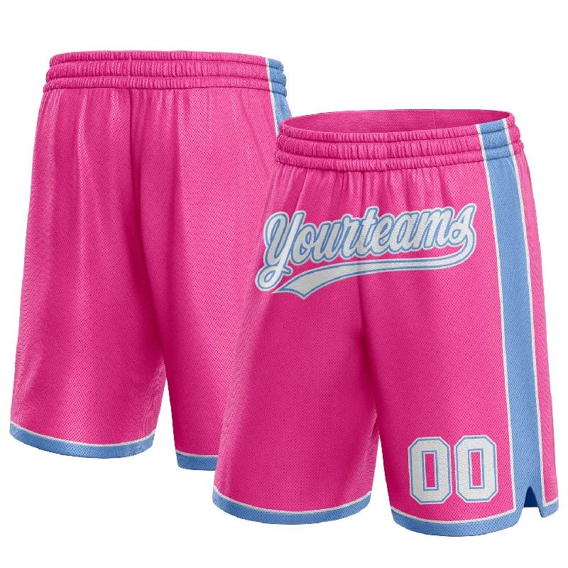 Gender-Neutral Clothing Styles Sophisticated Street Style Offers Custom Pink White-Light Blue Authentic Basketball Shorts Gender-Neutral Clothing Styles Sophisticated Street Style Offers Custom Pink White-Light Blue Authentic Basketball Shorts