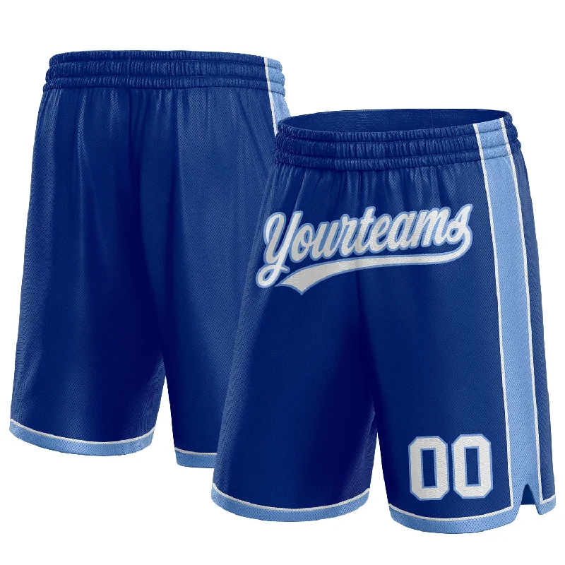 Trendy Unisex Playful Fashion Offers Custom Royal White-Light Blue Authentic Basketball Shorts Trendy Unisex Playful Fashion Offers Custom Royal White-Light Blue Authentic Basketball Shorts