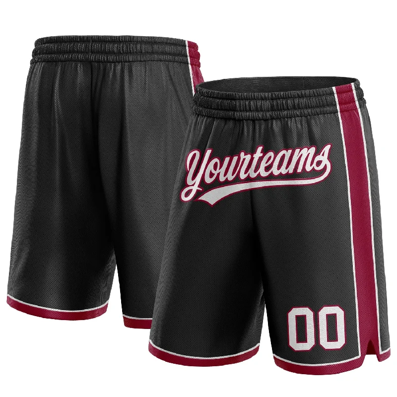 Comfortable Gender-Free Fashion Choices Sale Event, Prices Rock Custom Black White-Maroon Authentic Basketball Shorts Comfortable Gender-Free Fashion Choices Sale Event, Prices Rock Custom Black White-Maroon Authentic Basketball Shorts