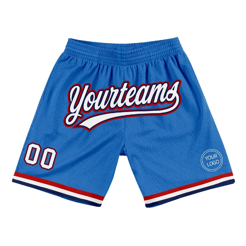 High-Quality Unisex Fashion Basics High-End Style Discounts Custom Blue White Navy-Red Authentic Throwback Basketball Shorts High-Quality Unisex Fashion Basics High-End Style Discounts Custom Blue White Navy-Red Authentic Throwback Basketball Shorts