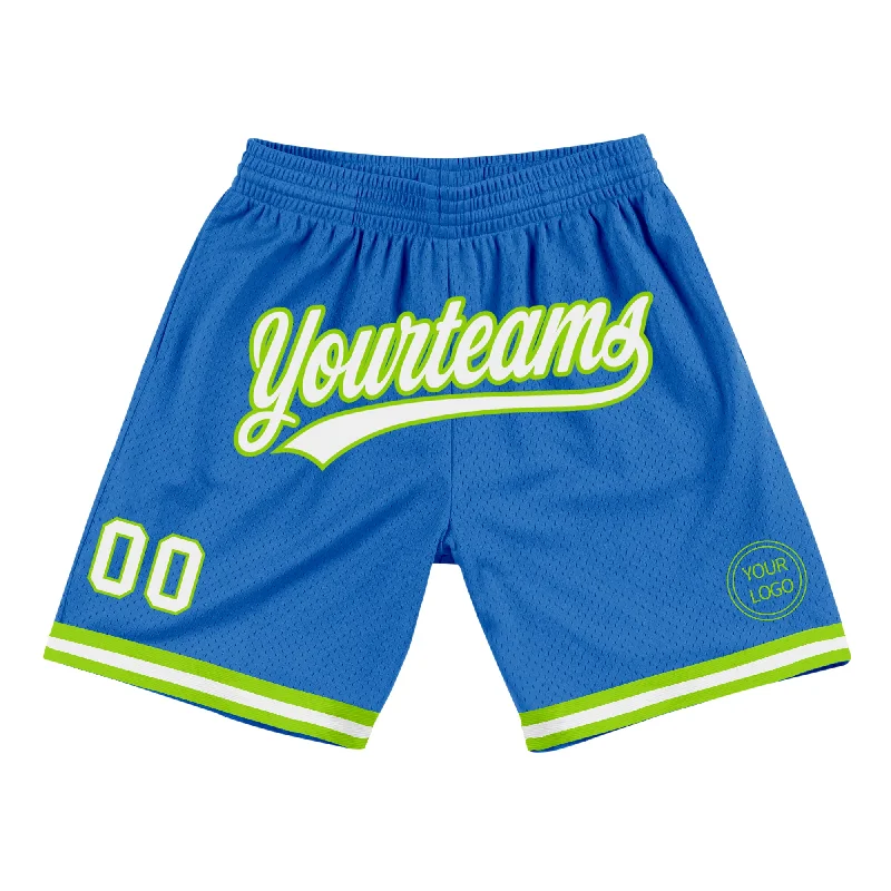 Gender-Neutral Clothing Styles Urban Style Promotions Custom Blue White-Neon Green Authentic Throwback Basketball Shorts Gender-Neutral Clothing Styles Urban Style Promotions Custom Blue White-Neon Green Authentic Throwback Basketball Shorts