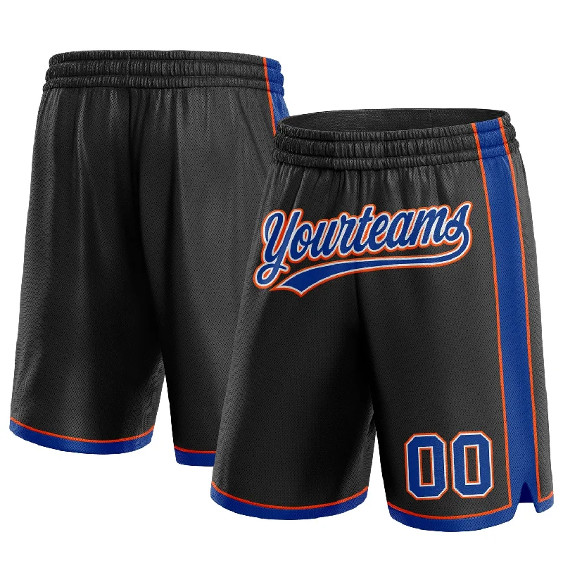 Modern Unisex Wardrobe Staples Snag Fabulous Fashion Bargains Custom Black Royal-Orange Authentic Basketball Shorts Modern Unisex Wardrobe Staples Snag Fabulous Fashion Bargains Custom Black Royal-Orange Authentic Basketball Shorts