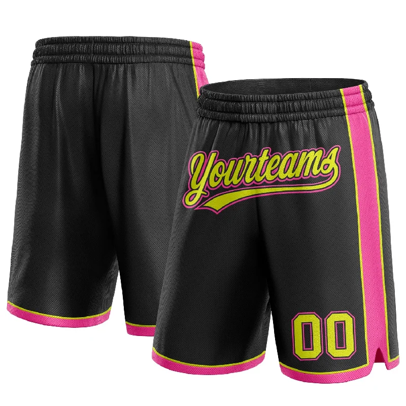 Minimalist Unisex Fashion Must-Haves Unbeatable Deals Custom Black Neon Yellow-Pink Authentic Basketball Shorts Minimalist Unisex Fashion Must-Haves Unbeatable Deals Custom Black Neon Yellow-Pink Authentic Basketball Shorts